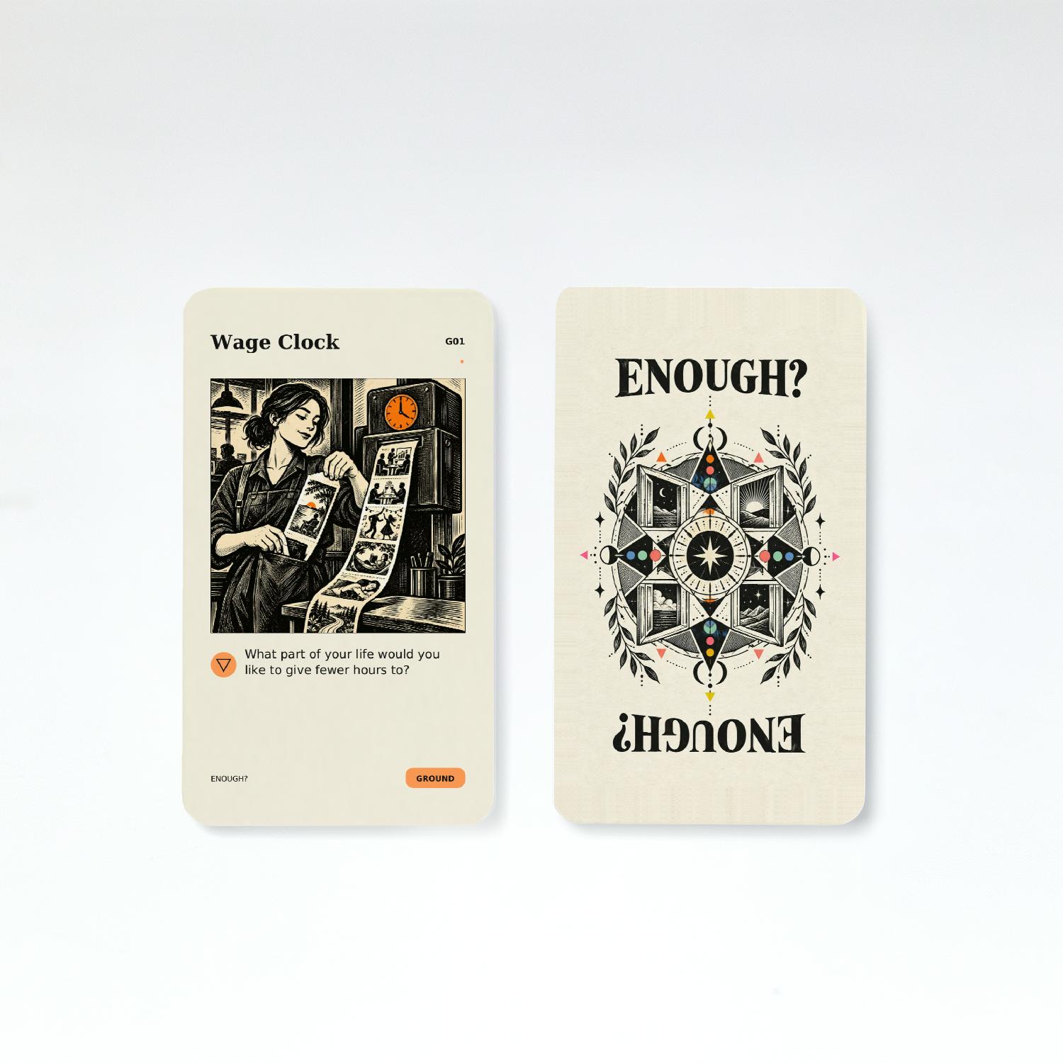 ENOUGH? — 80-card conversation deck